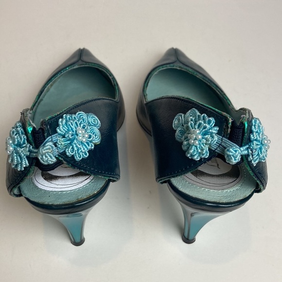 Little Moon Parisian Heels Sz 39 Feminine 50’s  Cosplay Reflective Pin-up Retro - Picture 7 of 16